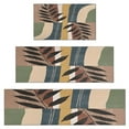 thumbnail image 1 of Brown Boho Geometric and Plant Pattern Kitchen Rugs Sets Of 3,Kitchen Runner Rugs Non Skid Washable,Decorative Kitchen Floor Mats for Kitchen,Sink,Laundry,17"x30"+ 17"x47" + 17"x59", 1 of 6