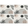 thumbnail image 1 of Brown Boho Geometric and Plant Pattern Summer Placemats Table Placemats Set Of 4-Linen Kitchen Washable Placemats Table Mats 11.8"x17.7"Non-Slip Heat Resistant, 1 of 6