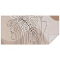 thumbnail image 1 of Brown Boho Line Art Plant Pattern Rectangle Tablecloth 60"x120",Waterproof Polyester Rectangle Table Cloth, Wipeable Spillproof Polyester Tablecloth for Dining, Camping, Indoor and Outdoor, 1 of 6