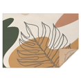 thumbnail image 1 of Brown Boho Line Art Plant Pattern Rectangle Tablecloth 60"x84",Waterproof Polyester Rectangle Table Cloth, Wipeable Spillproof Polyester Tablecloth for Dining, Camping, Indoor and Outdoor, 1 of 5