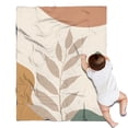 thumbnail image 1 of Brown Boho Plant Pattern Blanket,Comfortable Soft Flannel Throw Blanket,All Season,Warm Lightweight Blankets for Sofa Bed Couch Living Room Chair,30"x40", 1 of 4