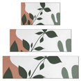 thumbnail image 1 of Brown Boho Plant Pattern Kitchen Rugs Sets Of 3,Kitchen Runner Rugs Non Skid Washable,Decorative Kitchen Floor Mats for Kitchen,Sink,Laundry,17"x30"+ 17"x47" + 17"x59", 1 of 6