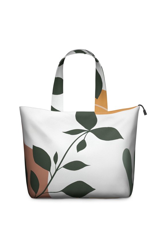 Brown Boho Plant Pattern Travel Tote Bags for Women Carry On,Large Weekender Bags for Women Travel,Multi Functional Duffle Bag for Work,Shopping,Sports