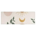 thumbnail image 1 of Brown Boho Sun, Moon and Plant Pattern Kitchen Rug Mat,Kitchen Runner Rugs Non Skid Washable,Decorative Kitchen Floor Mats for Kitchen,Sink,Laundry,17"X47", 1 of 5