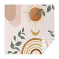 thumbnail image 1 of Brown Boho Sun, Moon and Plant Pattern Square Tablecloth,Waterproof Square Table Cover,Wipeable Spillproof Washable Table Cover for Home Kitchen Party Decor 52"x52"(132x132cm), 1 of 6