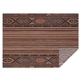 thumbnail image 1 of Brown Boho Tribal Hexagons and Stripes Pattern Rectangle Tablecloth 60"x84",Waterproof Polyester Rectangle Table Cloth, Wipeable Spillproof Polyester Tablecloth for Dining, Camping, Indoor and Outdoor, 1 of 5