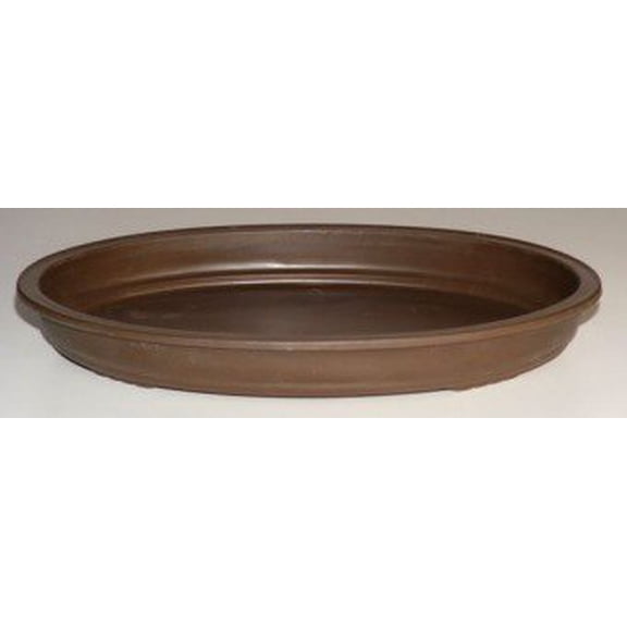 Brown Bonsai Flower/Tree Pot for Forest Group or Penjing - Oval