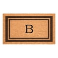 thumbnail image 1 of Brown Border Monogram Doormat (Letter B), 1 of 7