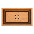 thumbnail image 1 of Brown Border Monogram Doormat (Letter O), 1 of 7