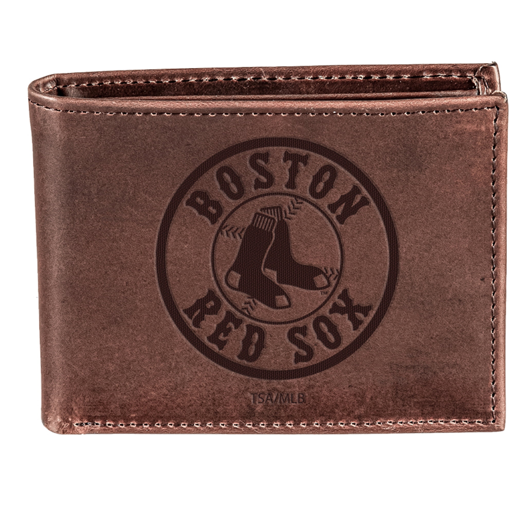 Brown Boston Red Sox Bi-Fold Leather Wallet - Walmart.com