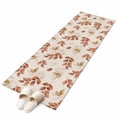 thumbnail image 1 of Brown Botanical Fall Runner Rug 2x6 FT, Non Slip Hallway Carpet, Pastoral Maple Leaf Autumn Rustic Washable Soft Floor Carpet Throw Runner Carpet Long Rug for Entryway Kitchen Bedside Sliding Door, 1 of 9