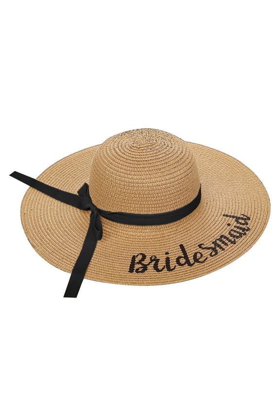 Bridesmaid Hat, Brown, Adult, 1 piece by Trimmings