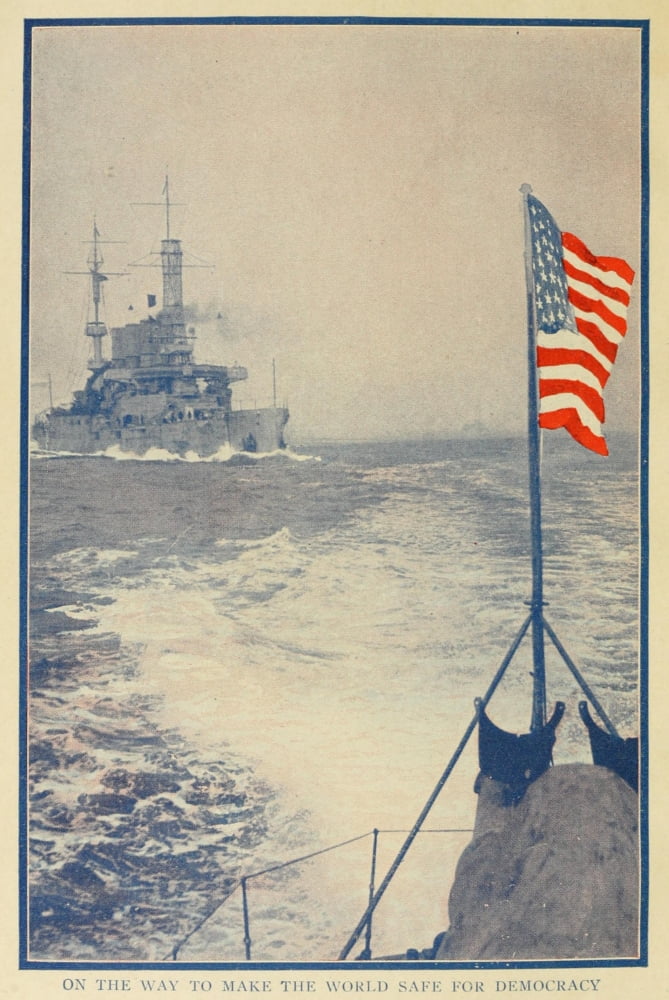 Brown Bros Our Navys Part in the Great War 1919 On the way to make the world safe Canvas Art - (18 x 24)