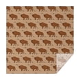 thumbnail image 1 of Brown Buffalo Pattern Square Tablecloth,Waterproof Square Table Cover,Wipeable Spillproof Washable Table Cover for Home Kitchen Party Decor 60"x60"(152x152cm), 1 of 6