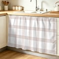 thumbnail image 1 of Brown Buffalo Plaid Cabinet Curtains for Shelves, Farmhouse Checkered Watercolor Privacy Curtain for Closet Self Adhesive, Dust-Proof Drapes for Closet Storage Room Classroom Doorway, 32"W x 55"L, 1 of 9
