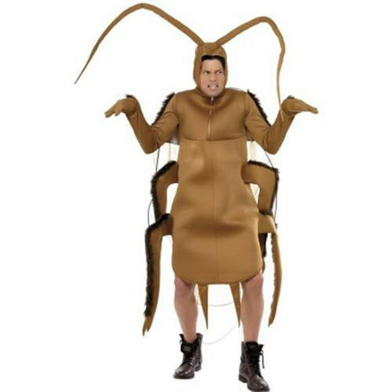 Cockroach Costume Adult Brown One Size Bodysuit Cockroach Costume Adult Brown One Size Bodysuit