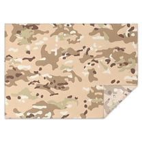 Brown Camo Speckled Pattern Rectangle Tablecloth 60"x84",Waterproof Polyester Rectangle Table Cloth, Wipeable Spillproof Polyester Tablecloth for Dining, Camping, Indoor and Outdoor