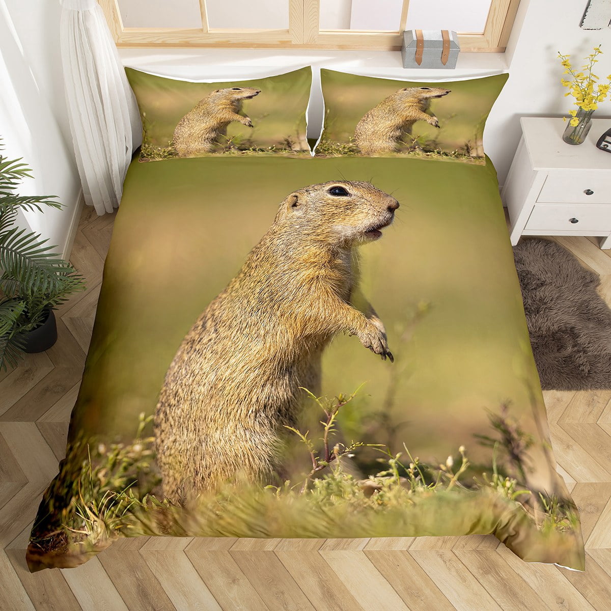 Capybara Compass Set Kawaii Capybaras Comforter Set Gifts For Capybara Lovers,Cute Capybaras