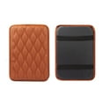 thumbnail image 1 of Brown Car Armrest Box Pad, Universal Center Console Cover for Most Vehicle, Suv, Truck, Car, Waterproof Armrest Cover Pad, Car Armrest Seat Box Cover Protector (1Pc), 1 of 2