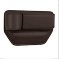 thumbnail image 1 of Brown Car Driver Side Seat Gap Storage Box Multifunctional Storage Pu Leather Organizer Brown A #5wFy9, 1 of 7
