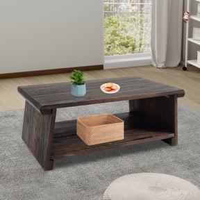 Brown Carbonized Solid Wood Folding Meditation Table 50KG Load Foldable Low Tea Altar Table