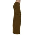 thumbnail image 1 of Brown Cargo Workout Athletic Lounge Jogger Pants for Women Fall Summer Loose Fit High Cut Flare Wide Leg Straight Leg Basic Long Boot Cut Leg Pants Women 2025 XXL, 1 of 8