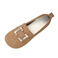 thumbnail image 1 of Brown Casual Ladies Fashionable Solid Color Versatile Round Toe Shallow Mouth Metal Buckle Low Heel Comfortable Flat Shoes 2026, 1 of 8
