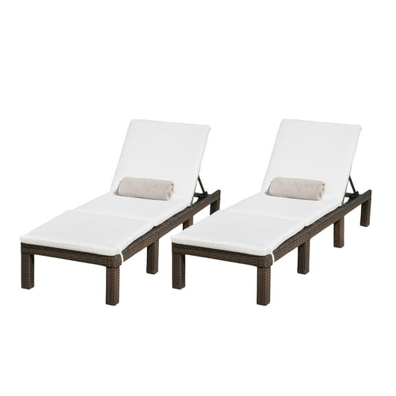 Brown Chaise Lounge Set