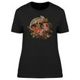 thumbnail image 1 of Brown Chameleon With Roses T-Shirt Women -Image by Shutterstock, Female x-Large, 1 of 2