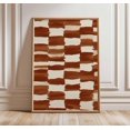 thumbnail image 1 of Brown Checkerboard Pattern Poster, Unframed Paper Poster 16x20in, 1 of 4