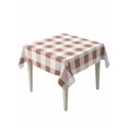 thumbnail image 1 of Brown Checkered Table Cloth, Farmhouse Buffalo Plaid Waterproof Tablecloth for Square Tables, Reusable Washable Fabric Table Cover for Restaurant Kitchen Dining Tables 60"x60", 1 of 6