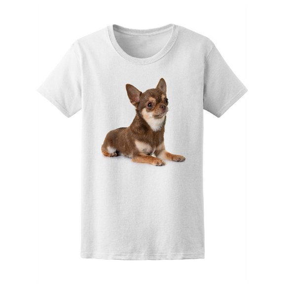 Brown Chihuahua Puppy T-Shirt Women -Image by Shutterstock, Female XX-Large