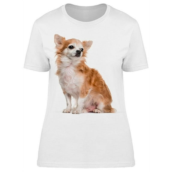 Brown Chihuahua Sitting T-Shirt Women -Image by Shutterstock, Female Medium