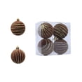 thumbnail image 1 of Brown Christmas Ball Ornaments for Tree Decorations - Holiday Xmas Shatterproof Plastic Balls Ornament Set, 1 of 5