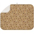 thumbnail image 1 of Brown Christmas Pattern Dish Drying Mat for Kitchen 1 Pack, Ultra Absorbent Microfiber Dishes Drainer Mats,18x24in(46x61cm), 1 of 4