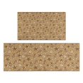 thumbnail image 1 of Brown Christmas Pattern Kitchen Rugs Sets Of 2,Anti Fatigue Kitchen Mat Rugs Non Slip Washable,Decorative Kitchen Floor Mats for Kitchen,Sink,Laundry,17"x30"+17"x47", 1 of 7