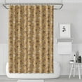 thumbnail image 1 of Brown Christmas Pattern Shower Curtain 72"x72" ,Bathroom Decorative Shower Curtains Set with 12 Hooks,Modern Waterproof Washable Shower Curtain, 1 of 6