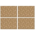 thumbnail image 1 of Brown Christmas Pattern Summer Placemats Table Placemats Set Of 4-Linen Kitchen Washable Placemats Table Mats 11.8"x17.7" Non-Slip Heat Resistant, 1 of 6