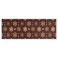 thumbnail image 1 of Brown Christmas Snowflake Pattern Kitchen Rug Mat,Kitchen Runner Rugs Non Skid Washable,Decorative Kitchen Floor Mats for Kitchen,Sink,Laundry,17"X47", 1 of 5