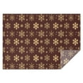 thumbnail image 1 of Brown Christmas Snowflake Pattern Rectangle Tablecloth 60"x84",Waterproof Polyester Rectangle Table Cloth, Wipeable Spillproof Polyester Tablecloth for Dining, Camping, Indoor and Outdoor, 1 of 5