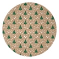 thumbnail image 1 of Brown Christmas Tree Pattern Round Blanket,Comfortable Soft Flannel Throw Blanket,All Season,Warm Lightweight Blankets for Sofa Bed Couch Living Room Chair 47"x47", 1 of 5
