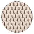 thumbnail image 1 of Brown Christmas Tree Pattern Round Fitted Tablecloth with Elastic Edge,Dining Table Cover Waterproof,Outdoor Round Tablecloth for Camping,Dining,Indoor and Outdoor, 1 of 7