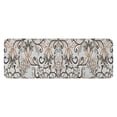 thumbnail image 1 of Brown Classic Floral and Scroll Pattern Kitchen Rug Mat,Kitchen Runner Rugs Non Skid Washable,Decorative Kitchen Floor Mats for Kitchen,Sink,Laundry,17"x47.2", 1 of 7