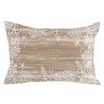 thumbnail image 1 of Brown Coastal Throw Pillow Cover 16 x 24 Inch Decorative Pillow Cover Summer Ocean Sea Ombre Starfish Corals Lumbar Pillowcase Seasonal Rectangle Cushion Case for Couch Sofa Bed Living Room, 1 of 9
