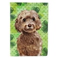thumbnail image 1 of Brown Cockapoo St. Patricks Garden Flag, 1 of 5