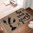 thumbnail image 1 of Brown Color Indoor Door Mat Anti-Slip Rubber Backing Machine Washable Entrance Rug, Super Absorbent Welcome Mats for Kitchen Bathroom Balcony Patio Trailer Camping 16x24 Inch, 1 of 5