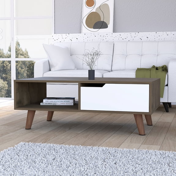 Brown Color Scheme - Surface for Display - Socializing Spot - Storage Option
