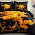 thumbnail image 1 of Brown Comforter Set Reversible Brown Rose 7 Pieces Bed in a Bag Lightweight Soft Microfiber Bedding Sets with Flat Sheet Fitted Sheet Pillowcases & Shams, 1 of 6