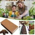 thumbnail image 1 of Brown Compacted Cocopeat Brick White Coco-Peat Label Compressed Block Expands with Water Seeds Starting Soil Mix Substrate Indoor Gardening, 1 of 9
