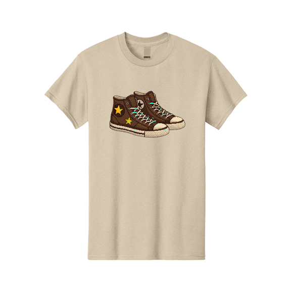 Brown-Converse Mens Graphic Tee, 100% Cotton, Casual Summer Wear BAA239